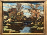 William Fisher, Oil on Board Landscape