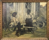 Thomas Fox. Oil on Canvas. Black Americana.