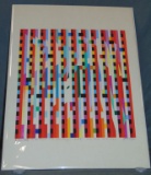 Yacov Agam, Signed Abstract Silkscreen