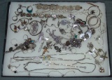 Jewelry Tray Lot. Includes Sterling.