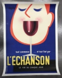 L'Echanson French Advertising Table Wine Poster