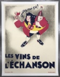 L'Echanson French Advertising Table Wine Poster