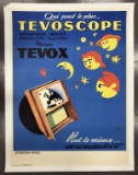 Tevoscope French Television Poster by Flas