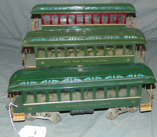 3 Nicely Restored Lionel St Ga 29 Day Coaches