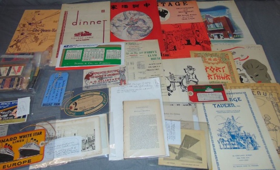 Nice Ephemera Lot.