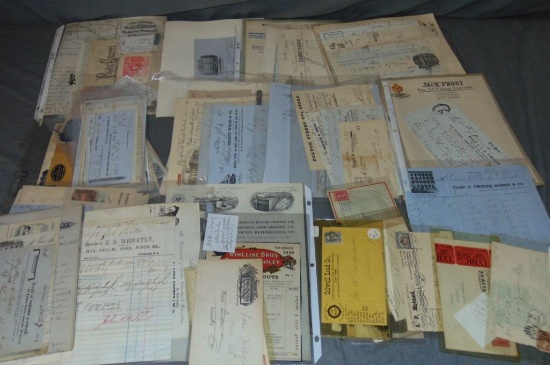 Early Letterhead and Envelope Lot.