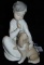 Lladro. Boy with  Dog.