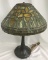 Tiffany Style Leaded Lamp Shade and Base