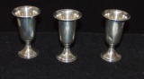 Mueck-Cary Sterling Silver Cordial Glasses