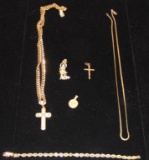 14 K Yellow Jewelry Lot.