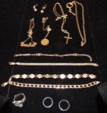 Estate Gold Jewelry Lot.