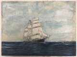 A. Harvey Signed Nautical Watercolor on Paper