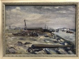 Everett Sheppard Brown, WPA Oil, Harlem River