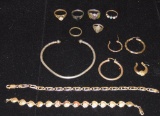 Gold and Silver Estate Jewelry Lot.