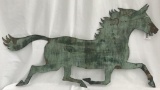 19th Century Cut Sheet Iron Horse Weathervane