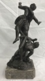 Unsigned Bronze. Three Figures