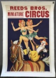 Reeds Bros. Miniature Circus Poster