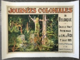 1928 Belgian Colonies Expo Advertising Poster