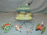 4 Piece Tin Litho Toy Lot