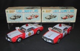 (2) Boxed Friction Drive Fire Dept Chief Cars