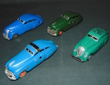 (4) Tin Litho Schuco Windup Cars