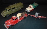 4 Hubley Diecast Vehicles