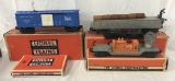 3 Clean Boxed Lionel Operating Cars