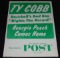 Ty Cobb Advertising Sign.