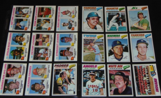 1977 Topps Baseball Card Set.