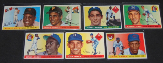 1955 Topps Lot of Star Cards.