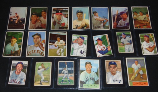 1950's Bowman Baseball Card Lot.