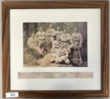 1890 Reading Athletic Club Baseball Cabinet Photo