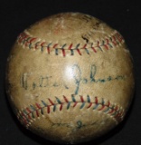 1925 Washington Senators Baseball. PSA.