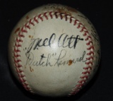 1940's Star Baseball Signed. PSA Certificate.