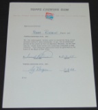 1964 Signed Contract Frank Robinson.