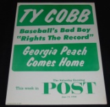 Ty Cobb Advertising Sign.