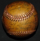 1946 Yankee Team Signed Keller Home Run Ball.