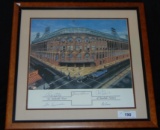 Ebbets Field Lithograph Signed.