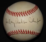 Hillary Clinton Single Signed Baseball