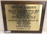 Boston Garden Boxing Presentation Plaque