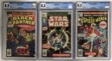 Lot of Three Graded CGC Marvel Comics.