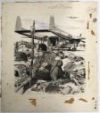 Original Military Illustration Art.