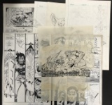 Comic Art Lot of 10 pieces.