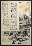 Joe Kubert. Panzer #1 Original Cover Art.