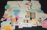 Ticket Stub and Letter Collection.