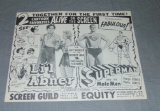 1957 Superman & Li'l Abner Promo Theater Flyer
