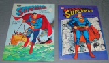 (2) 1966 Superman Coloring Books, Whitman