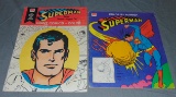 (2) Vintage Superman Coloring Books, Whitman