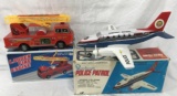 (2) Boxed Battery Ops, Fire Engine & Police Plane