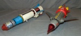 (2) Battery Operated Japanese Space Rocket Toys